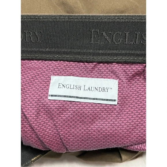 English Laundry Honey Brown Khaki Brown Pants Size 40 x 30 - Picture 3 of 5